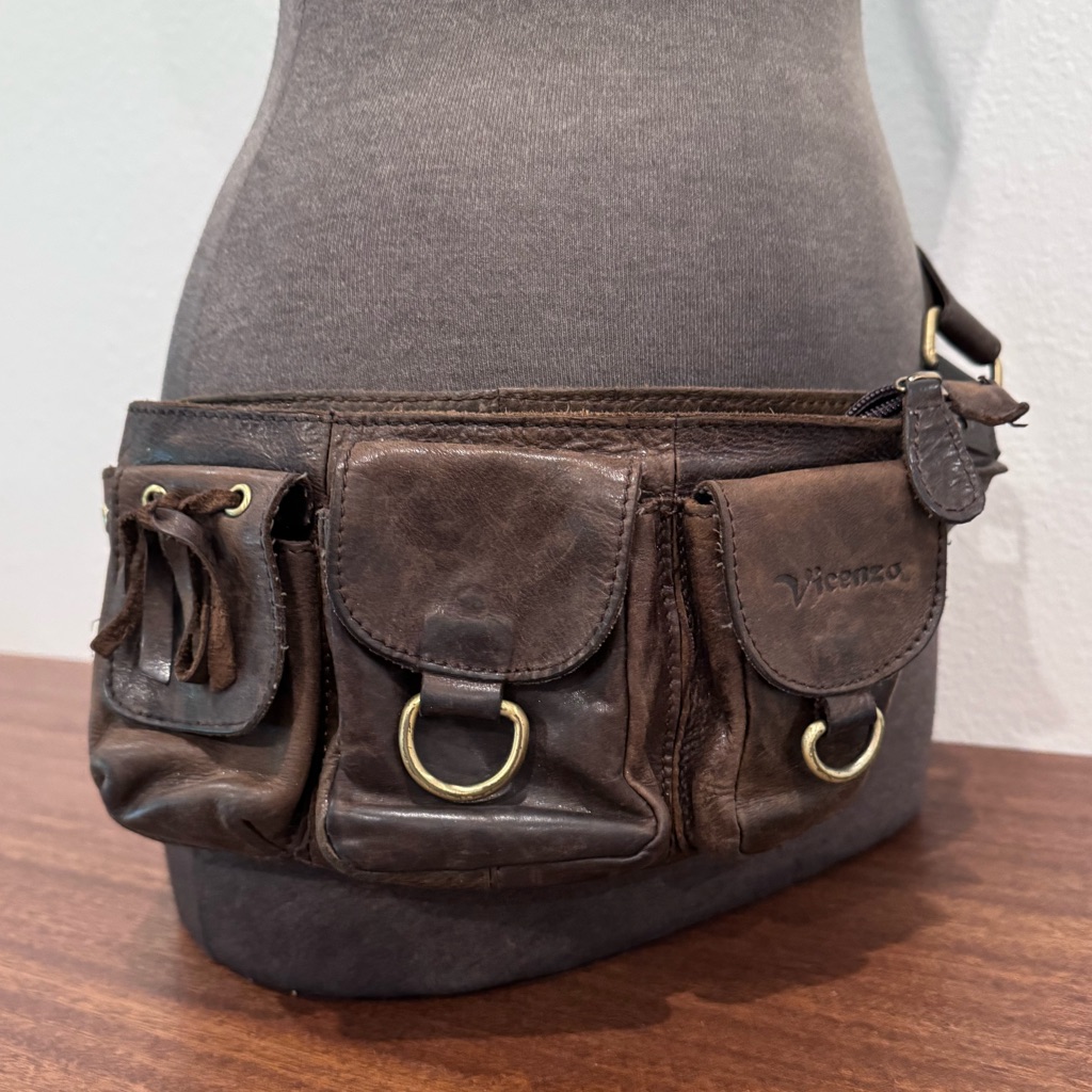 Vintage Vincenzo Brown Hip Bag